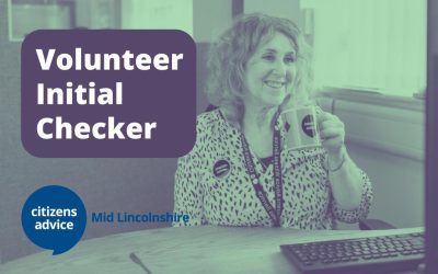 Volunteer Initial Checker Roles with Rent Less