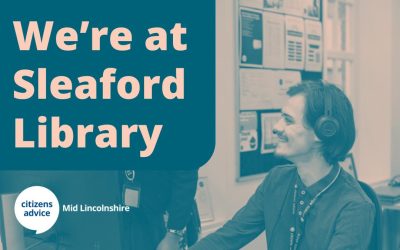 We are at Sleaford Library on Wednesday 3rd July 2024