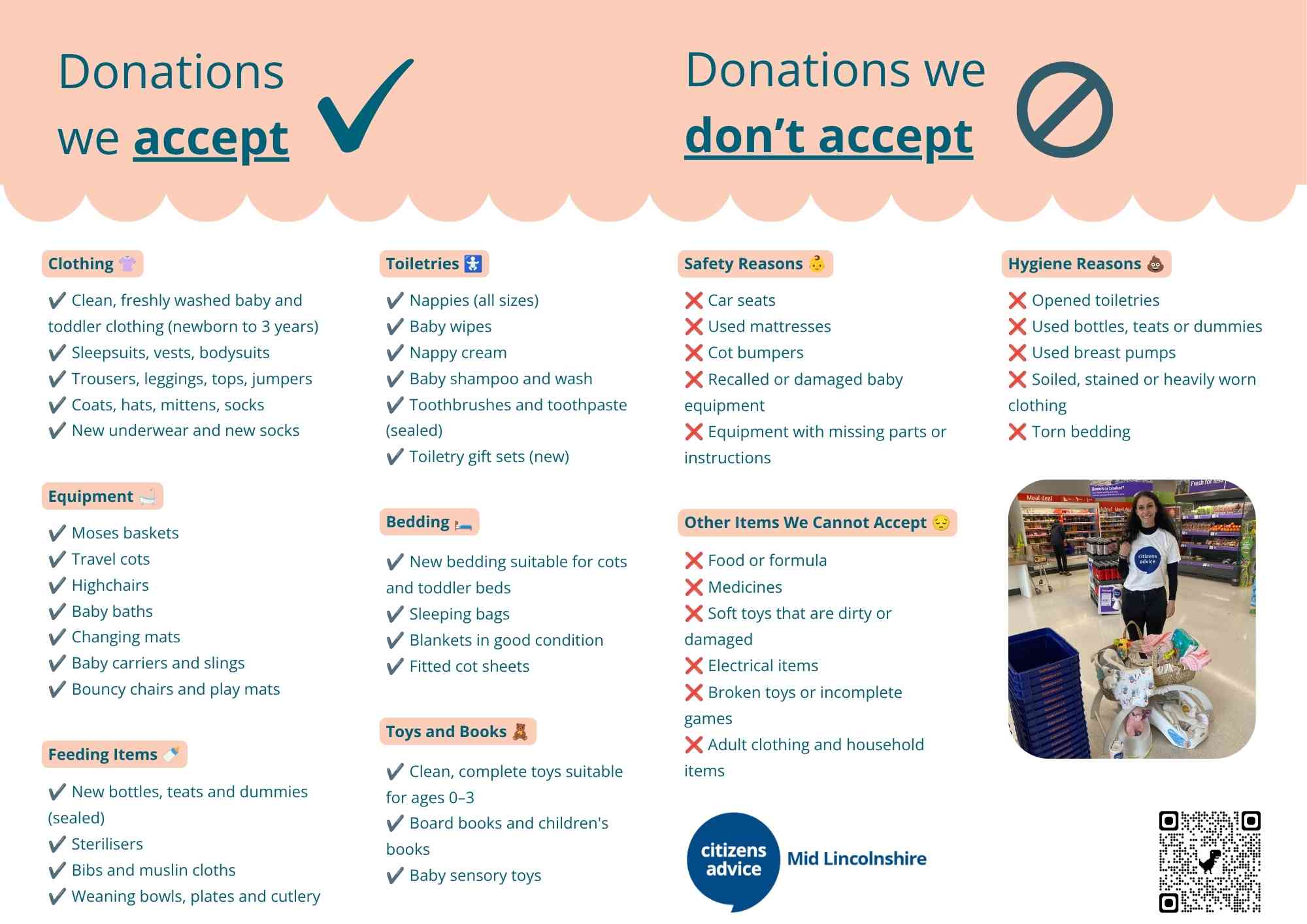 Baby Bank Donations Leaflet Printable A5